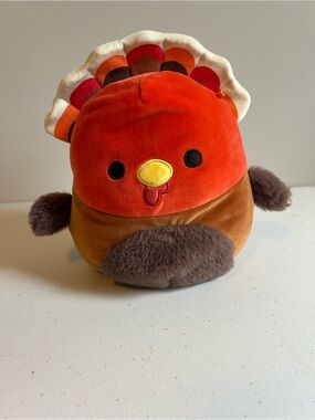 Squishmallows Turkey Orange Plush Toy with Branded Tag 8” Fall Harvedt Squad